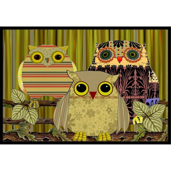 Jensendistributionservices Fall Wisdom Owl Indoor & Outdoor Mat, 18 x 27 in. MI2556374 - main